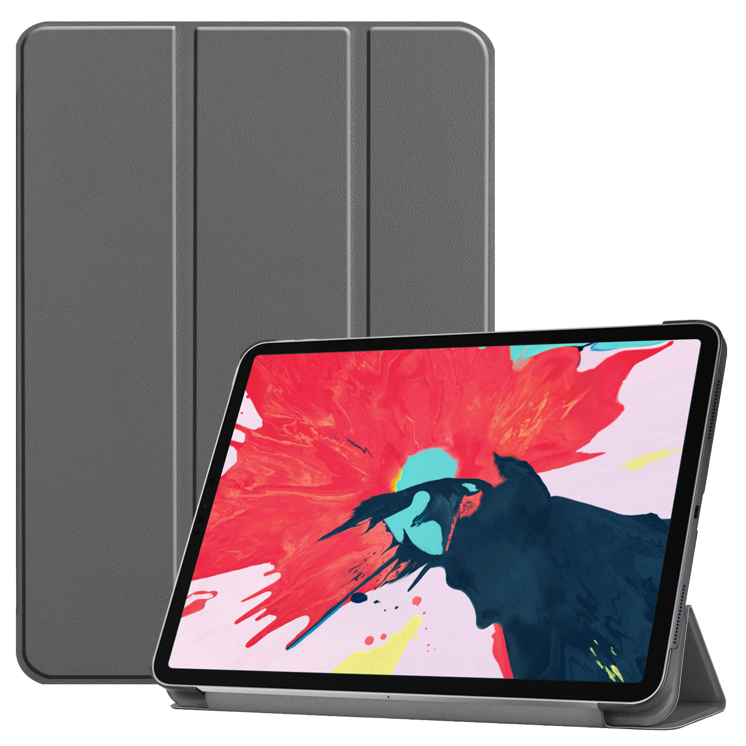 3-Vouw sleepcover hoes Grijs voor de iPad Pro 11 inch (2020)