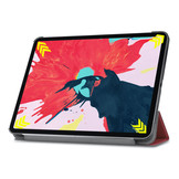 3-Vouw sleepcover hoes Bordeaux Rood voor de iPad Pro 11 inch (2020)