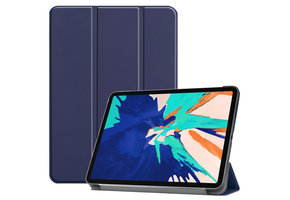 3-Vouw sleepcover hoes - iPad Pro 12.9 inch (2020) - Blauw