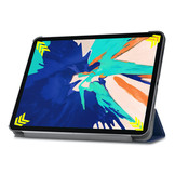 3-Vouw sleepcover hoes Blauw voor de iPad Pro 12.9 inch (2020)