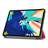 3-Vouw sleepcover hoes Rood voor de iPad Pro 12.9 inch (2020)