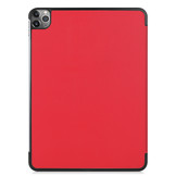 3-Vouw sleepcover hoes Rood voor de iPad Pro 12.9 inch (2020)