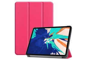 3-Vouw sleepcover hoes - iPad Pro 12.9 inch (2020) - Roze