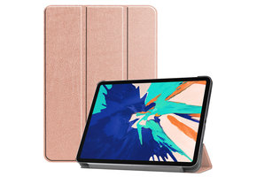 3-Vouw sleepcover hoes - iPad Pro 12.9 inch (2020) - Rose Goud