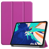 3-Vouw sleepcover hoes Paars voor de iPad Pro 12.9 inch (2020)