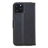 iPhone 11 Pro leren afneembare 2-in-1 bookcase telefoonhoes - Zwart