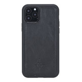 iPhone 11 Pro leren afneembare 2-in-1 bookcase telefoonhoes - Zwart