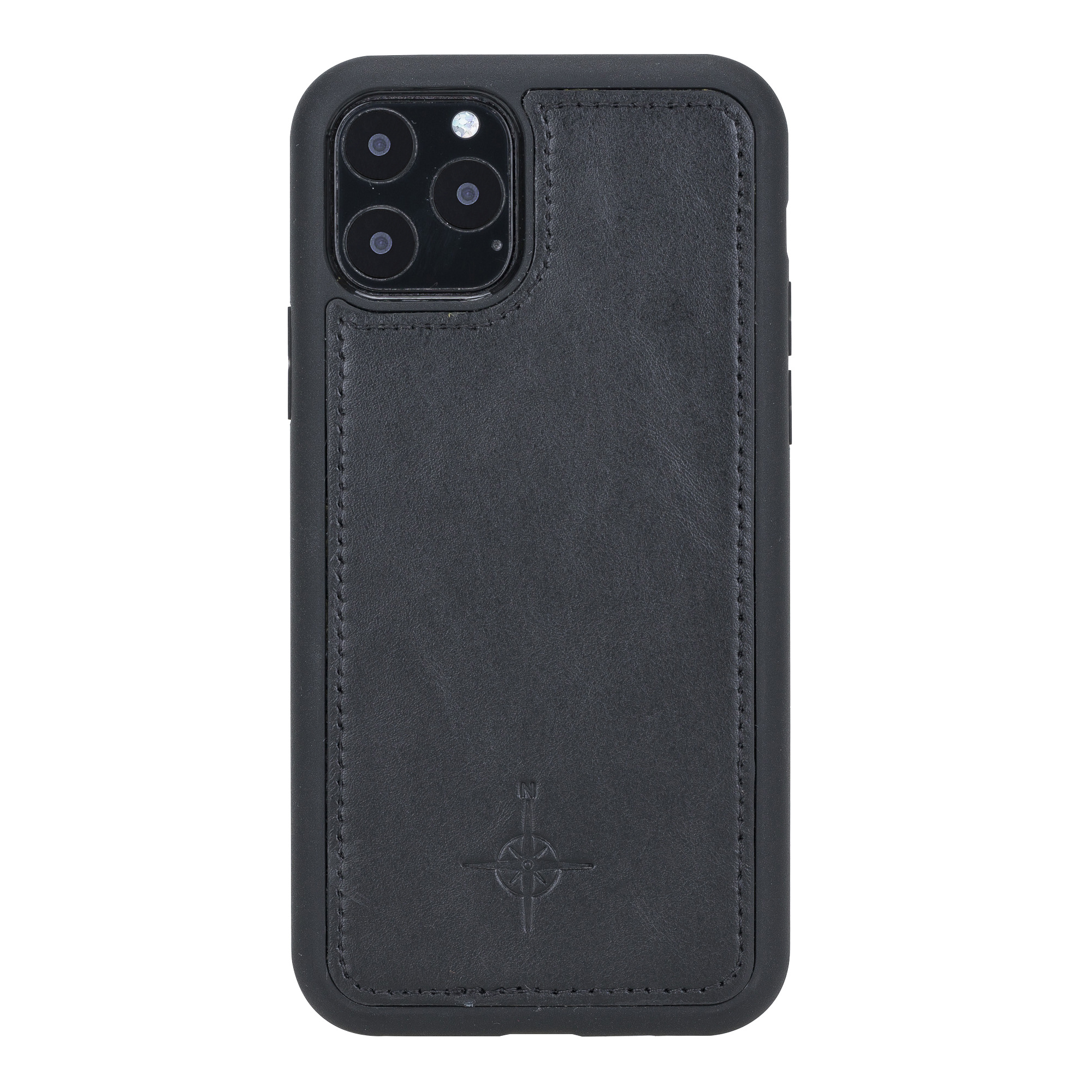 iPhone 11 Pro leren afneembare 2-in-1 bookcase telefoonhoes - Zwart