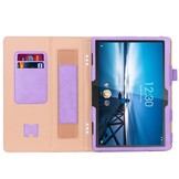 Luxe stand flip cover hoes Lila voor de Lenovo Tab M10 Gen 1