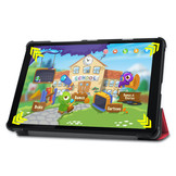 3-Vouw sleepcover hoes Rood voor de Lenovo Tab M8