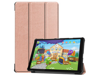 3-Vouw sleepcover hoes - Lenovo Tab M8 - Rose Goud