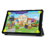 3-Vouw sleepcover hoes Grijs voor de Lenovo Tab M8