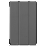 3-Vouw sleepcover hoes Grijs voor de Lenovo Tab M8