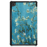 3-Vouw sleepcover hoes Van Gogh Amandelboom voor de Lenovo Tab M8