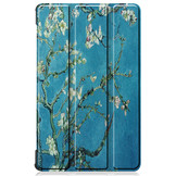 3-Vouw sleepcover hoes Van Gogh Amandelboom voor de Lenovo Tab M8