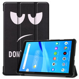 3-Vouw sleepcover hoes Don't Touch voor de Lenovo Tab M8