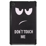 3-Vouw sleepcover hoes Don't Touch voor de Lenovo Tab M8