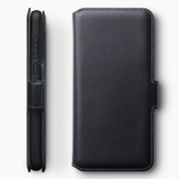 Lederen slim folio wallet hoes zwart voor de Huawei P40