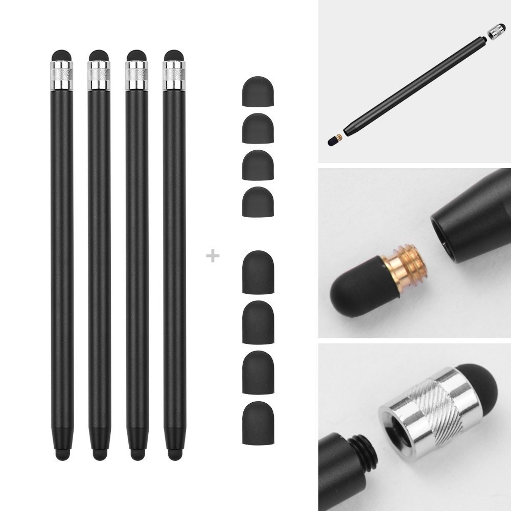 Stylus touchscreen pennetjes Zwart voor Smartphones, Tablets en E-readers