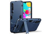 Qubits - Double Armor Layer hoes met stand - Xiaomi Mi 10 - Blauw