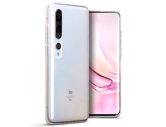 Qubits - Softcase hoes - Xiaomi Mi 10 - Transparant