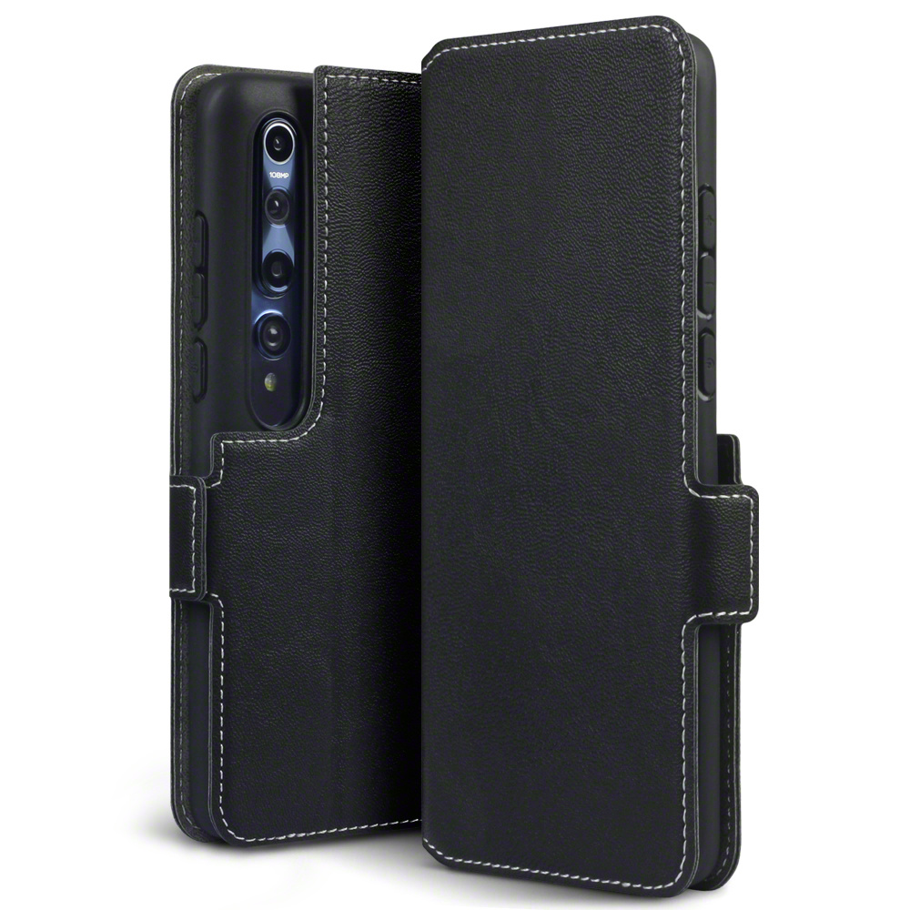 Slim wallet Zwart hoes voor de Xiaomi Mi 10