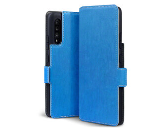 Qubits - slim wallet hoes - Samsung Galaxy A90 - Lichtblauw