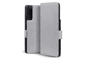 Qubits - slim wallet hoes - Samsung Galaxy A90 - Grijs