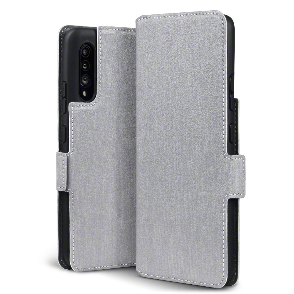 Slim wallet Grijs hoes voor de Samsung Galaxy A90