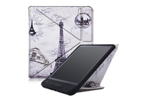 Lunso - sleepcover origami hoes - Kobo Forma (8 inch) - Eiffeltoren