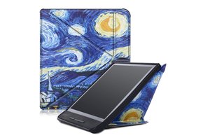 Lunso - sleepcover origami hoes - Kobo Forma (8 inch) - Van Gogh Schilderij