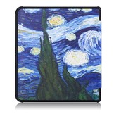 Sleepcover origami hoes Van Gogh Schilderij voor de Kobo Forma (8 inch)