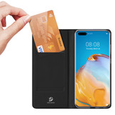 Pro serie slim wallet Zwart hoes voor de Huawei P40 Pro