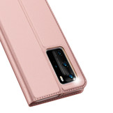 Pro serie slim wallet Rose Goud hoes voor de Huawei P40 Pro