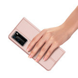 Pro serie slim wallet Rose Goud hoes voor de Huawei P40 Pro