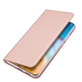 Pro serie slim wallet Rose Goud hoes voor de Huawei P40