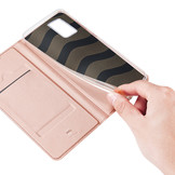 Pro serie slim wallet Rose Goud hoes voor de Huawei P40