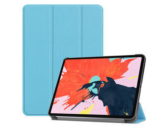 3-Vouw sleepcover hoes - iPad Pro 12.9 inch (2020) - Lichtblauw