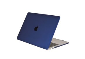 Lunso MacBook Air 13 inch M1 (2020) cover hoes - case - Mat Marineblauw