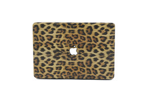 Lunso MacBook Air 13 inch (2010-2017) cover hoes - case - Leopard Pattern Brown