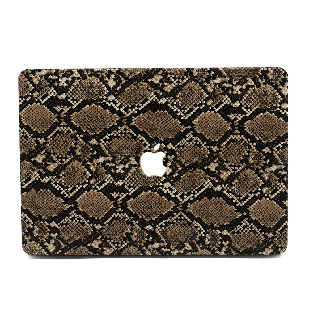 Snake Pattern Brown cover hoes voor de MacBook Air 13 inch (2010-2017)