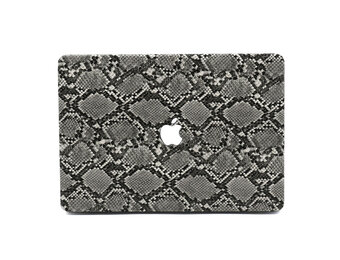 Lunso MacBook Air 13 inch (2010-2017) cover hoes - case - Snake Pattern Grey