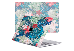 Lunso MacBook Air 13 inch M1 (2020) cover hoes - case - Tropical Rood