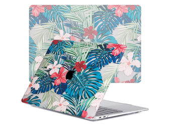 Lunso MacBook Air 13 inch M1 (2020) cover hoes - case - Tropical Rood