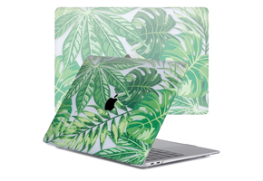 Lunso MacBook Air 13 inch M1 (2020) cover hoes - case - Tropical Green