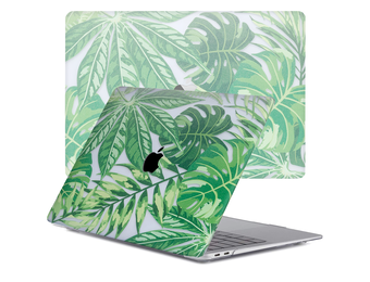 Lunso MacBook Air 13 inch M1 (2020) cover hoes - case - Tropical Green