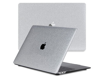 Lunso MacBook Air 13 inch M1 (2020) cover hoes - case - Glitter Zilver