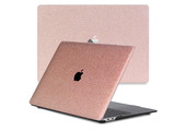 Lunso MacBook Air 13 inch M1 (2020) cover hoes - case - Glitter Rose Goud