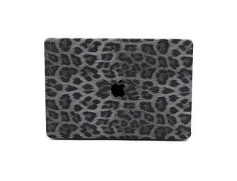 Lunso MacBook Air 13 inch M1 (2020) cover hoes - case - Leopard Pattern White