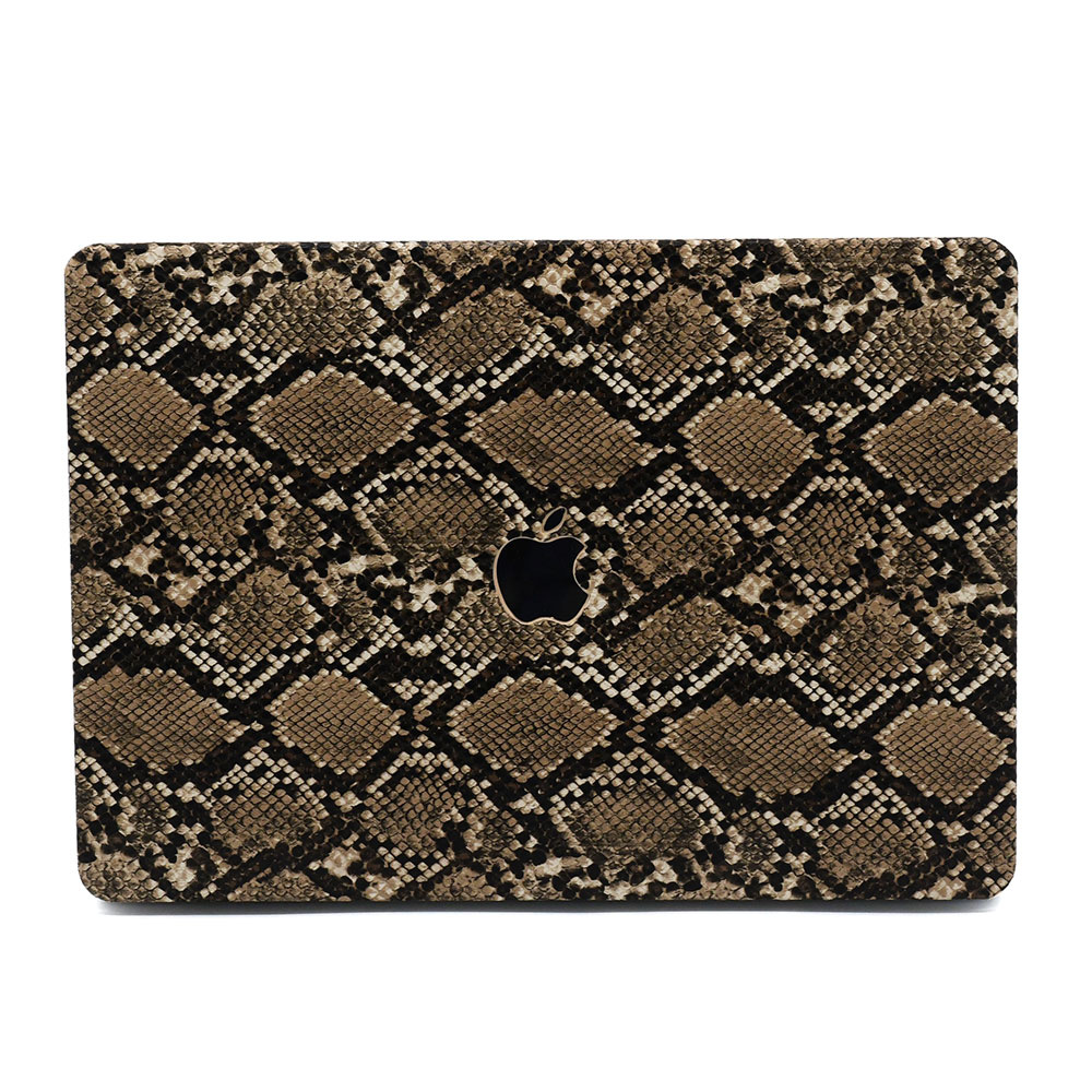 Snake Pattern Brown cover hoes voor de MacBook Air 13 inch (2018-2019)